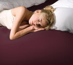 Bella Donna Jersey Spannbetttuch (bis 30 cm) - cabernet