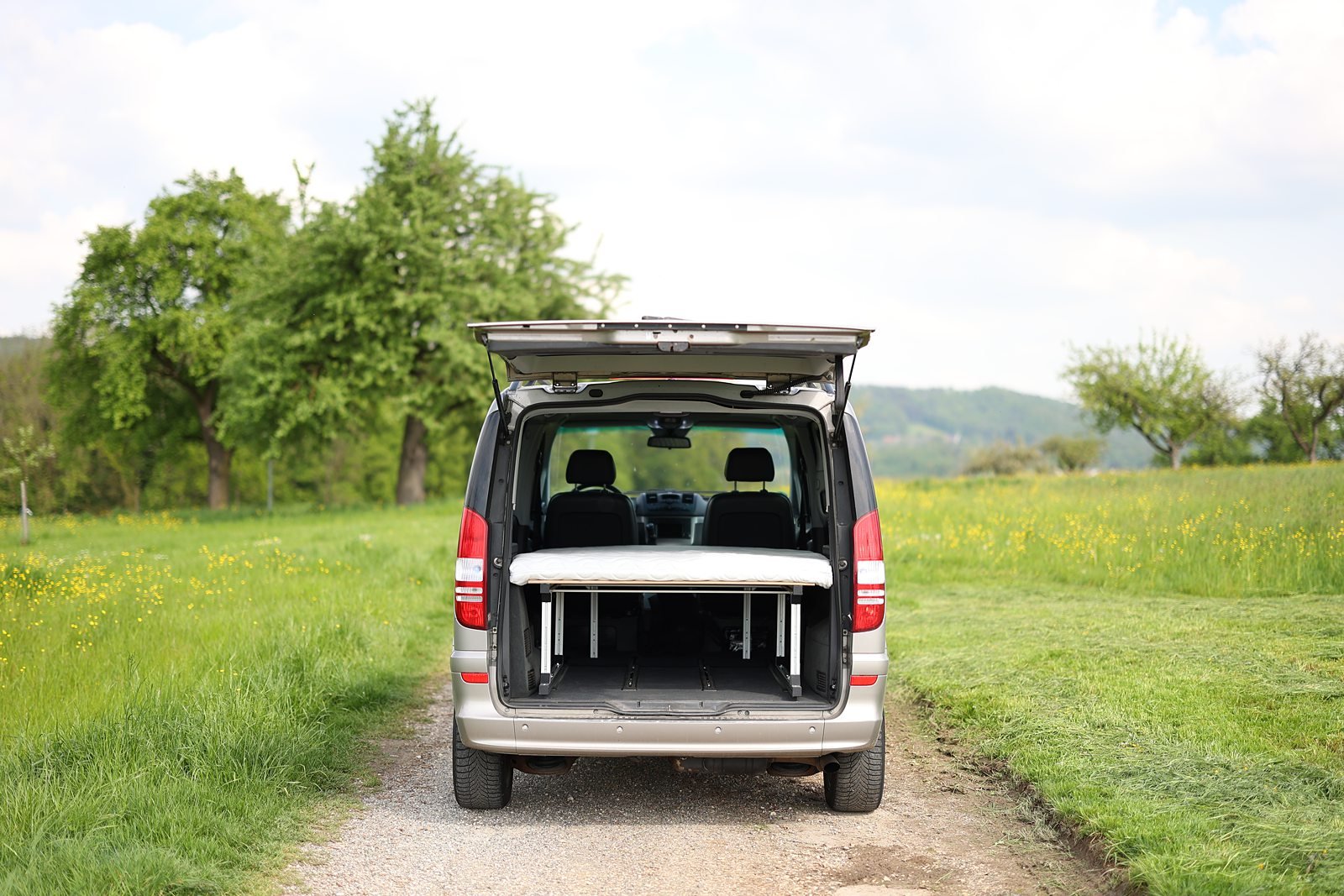 Mobiles Schlafsystem 3.0 für V-Klasse + EQV + Viano + Vito Tourer (extra lang) | WAILAND BETTWAREN