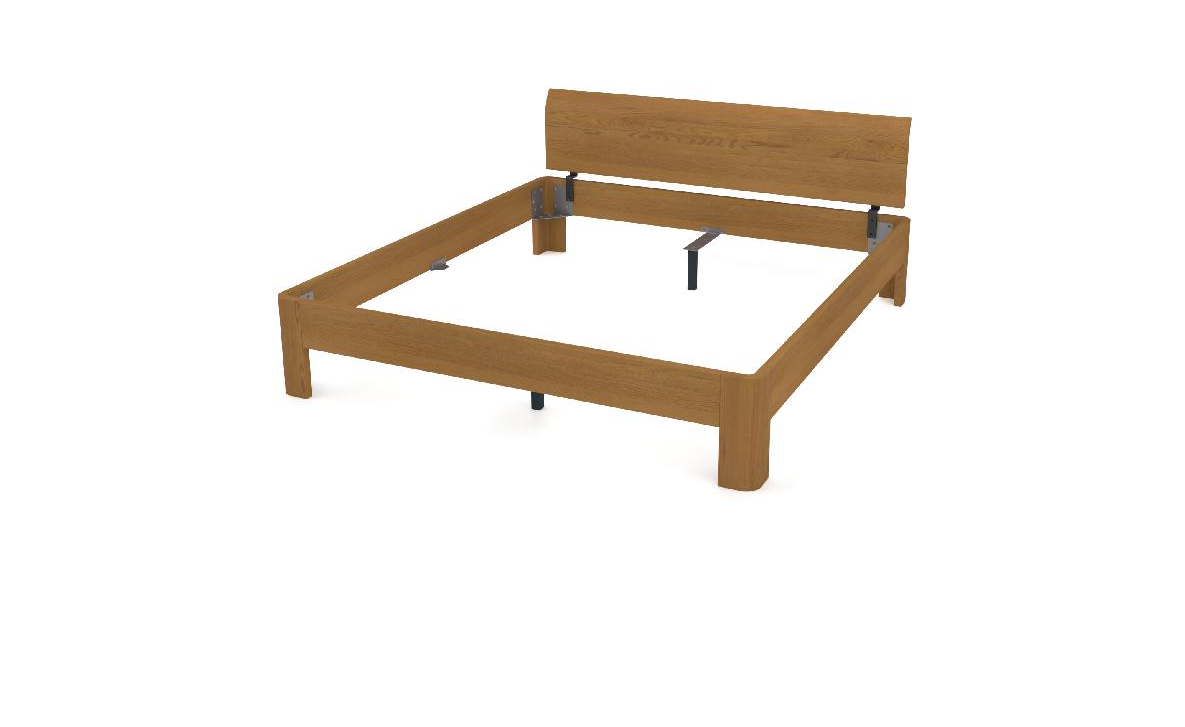 Hasena Oak-Line Massivholzbettgestell "Modul 18 - Ronda - Lisio