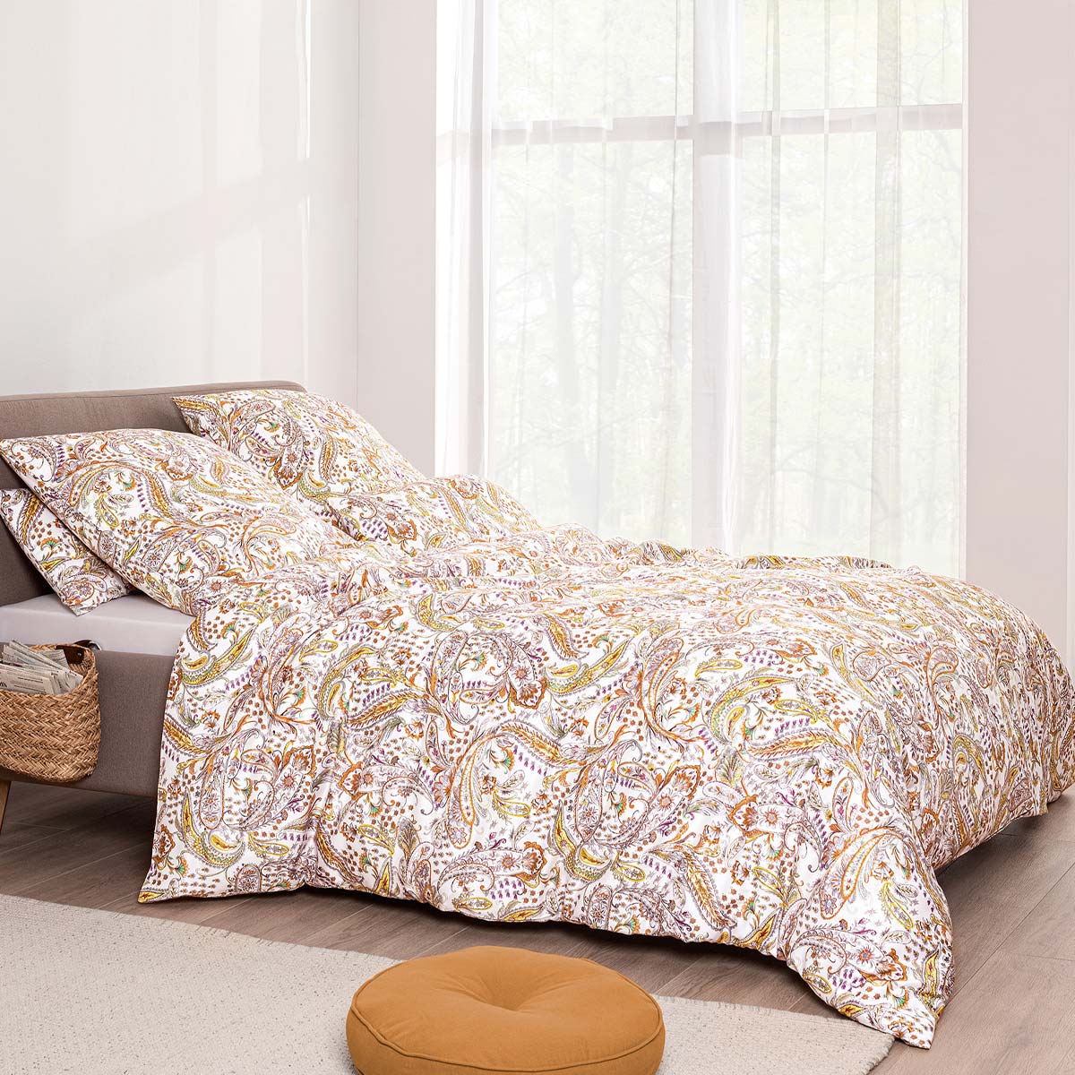 Estella Mako-Satin Bettwäsche "Ariana 7548" + GRATIS 40 x 80 cm Kissenbezug