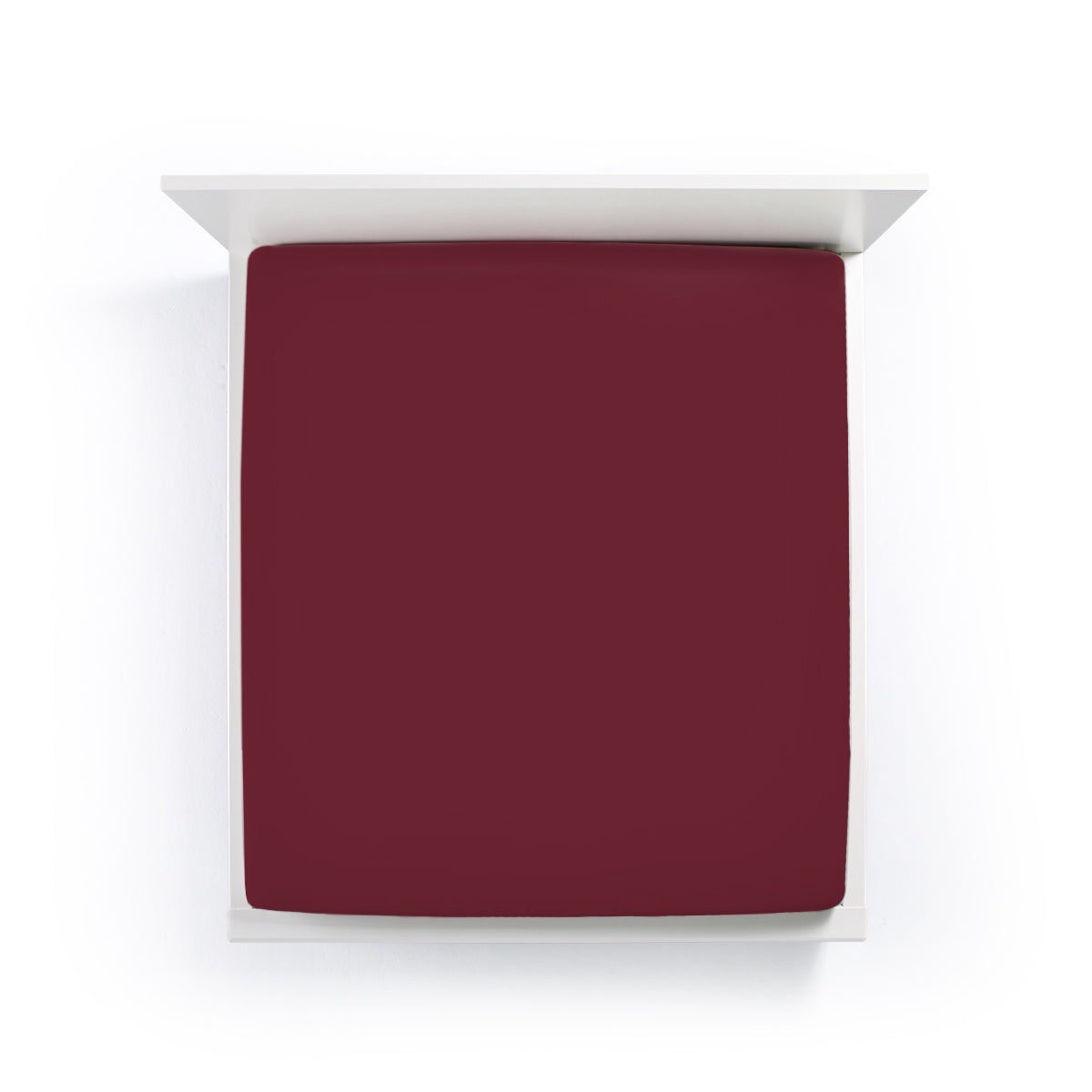 Bella Donna Jersey Spannbetttuch (Alto - bis 45 cm) - cabernet