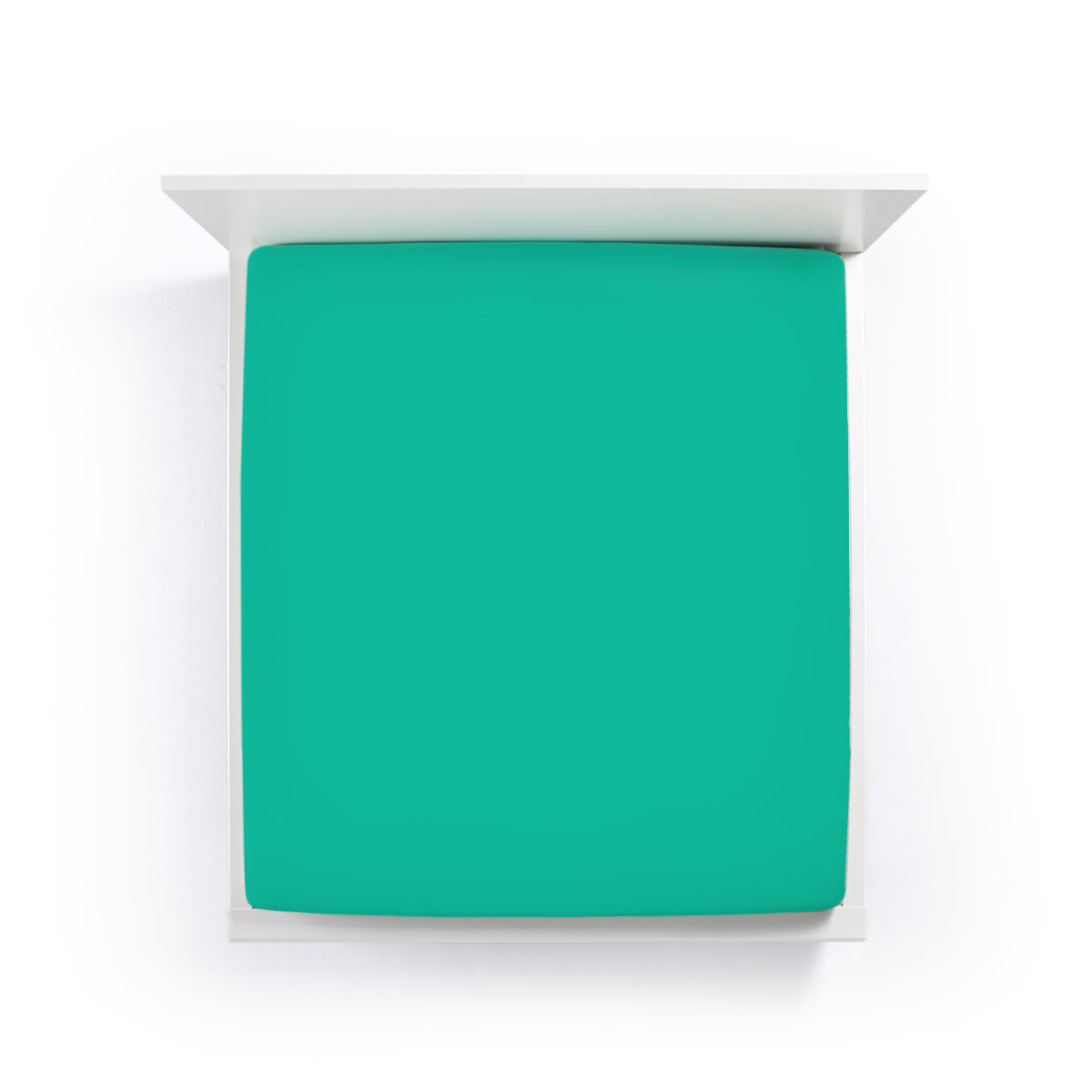 Bella Donna Jersey Spannbetttuch (Alto - bis 45 cm) - aquamarin