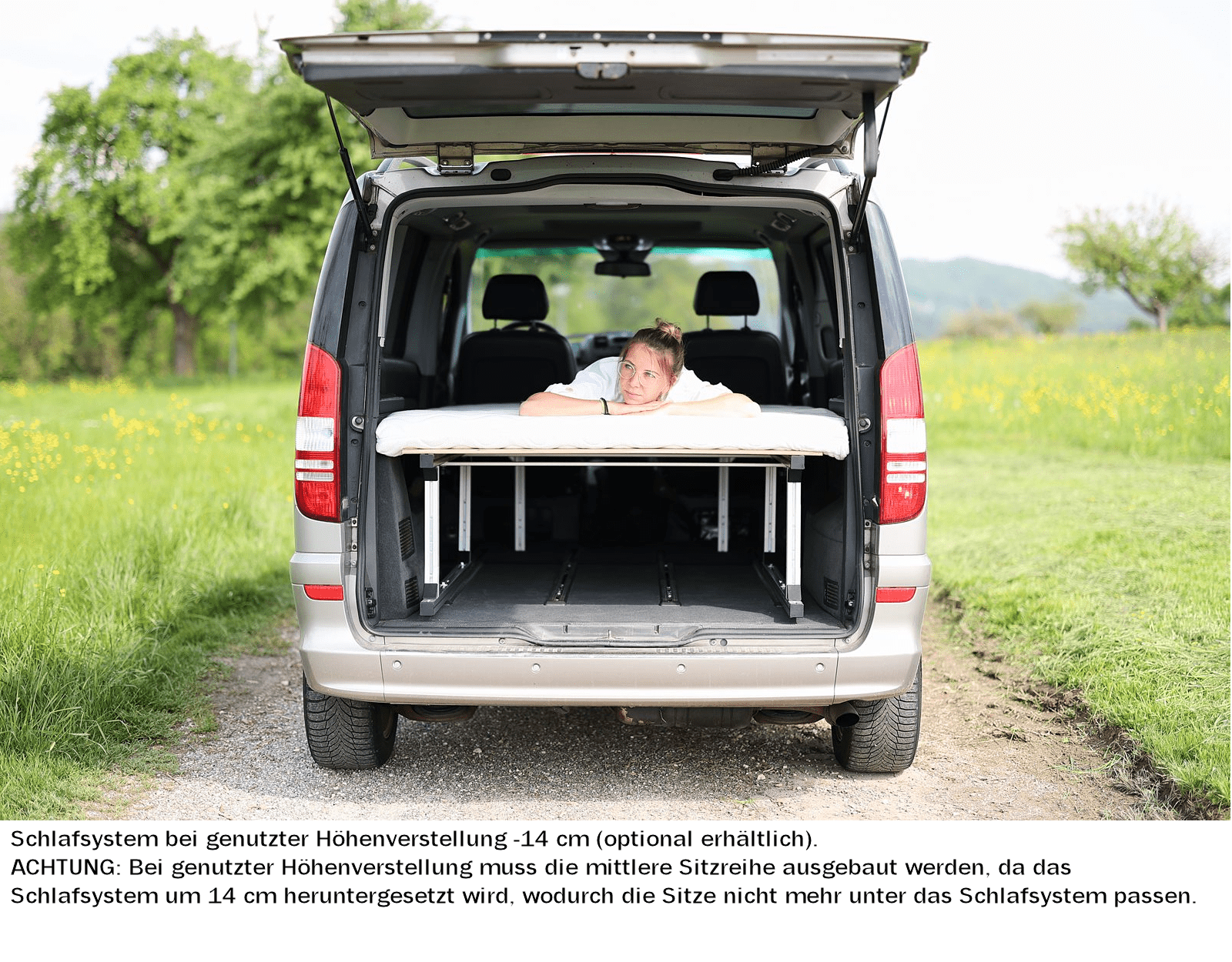 zelt für mercedes viano Mobiles Schlafsystem 3.0 für V-Klasse + EQV + Viano + Vito Tourer (kompakt + lang) WAILAND BETTWAREN