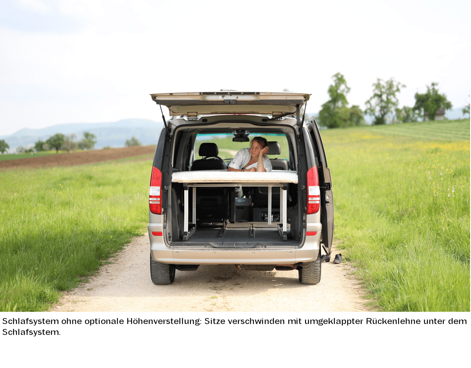 Mobiles Schlafsystem 3.0 für V-Klasse + EQV + Viano + Vito Tourer (extra lang) | WAILAND BETTWAREN